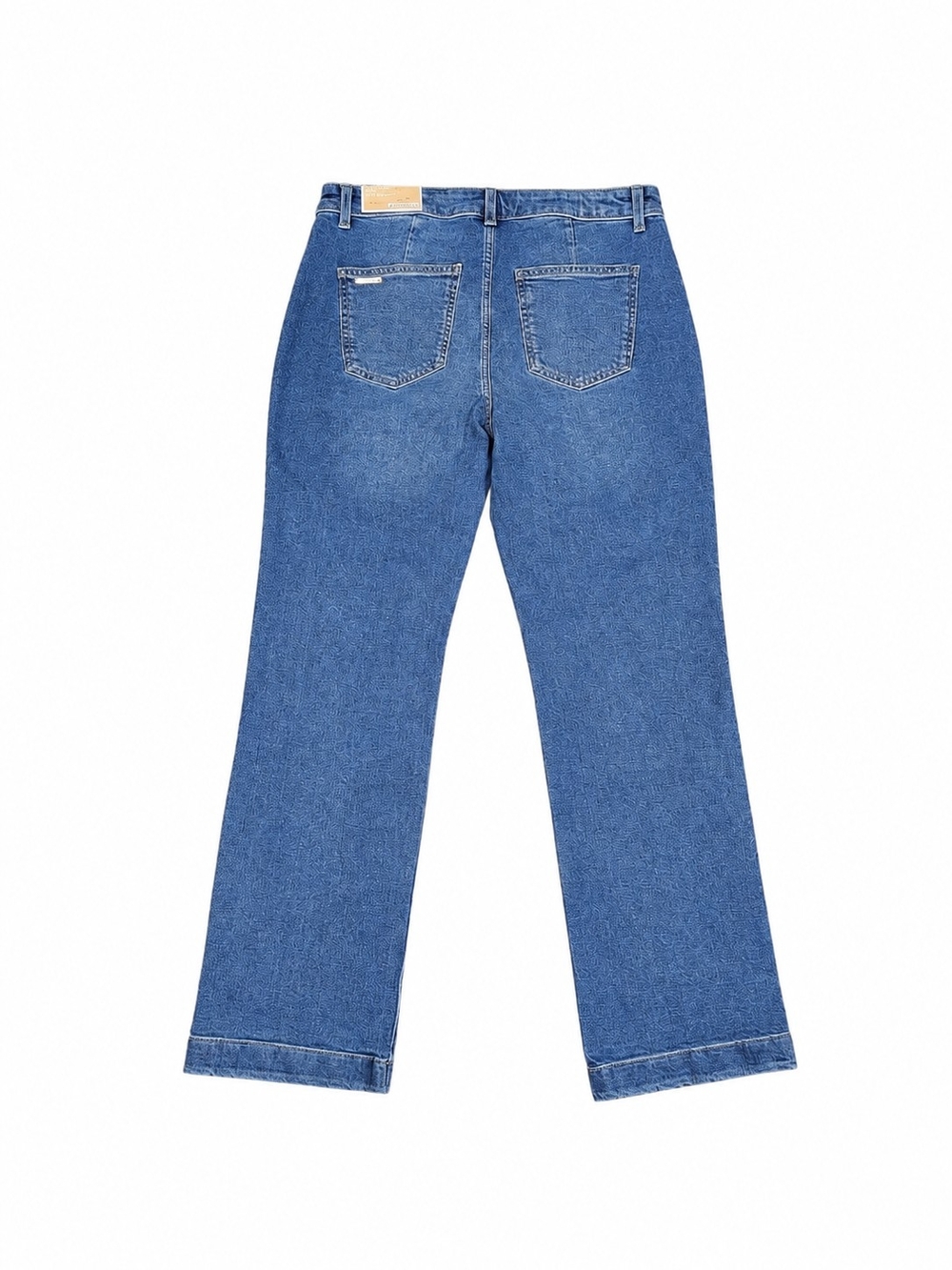 NWT Michael Kors Selma High Rise Bootcut Jeans Size 12 Medium Wash - Picture 2 of 2